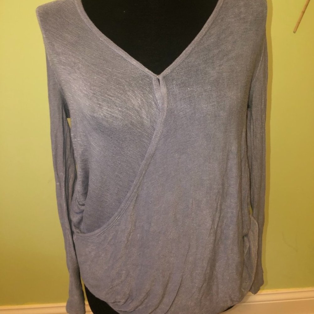 Free People Blue Surplus Top